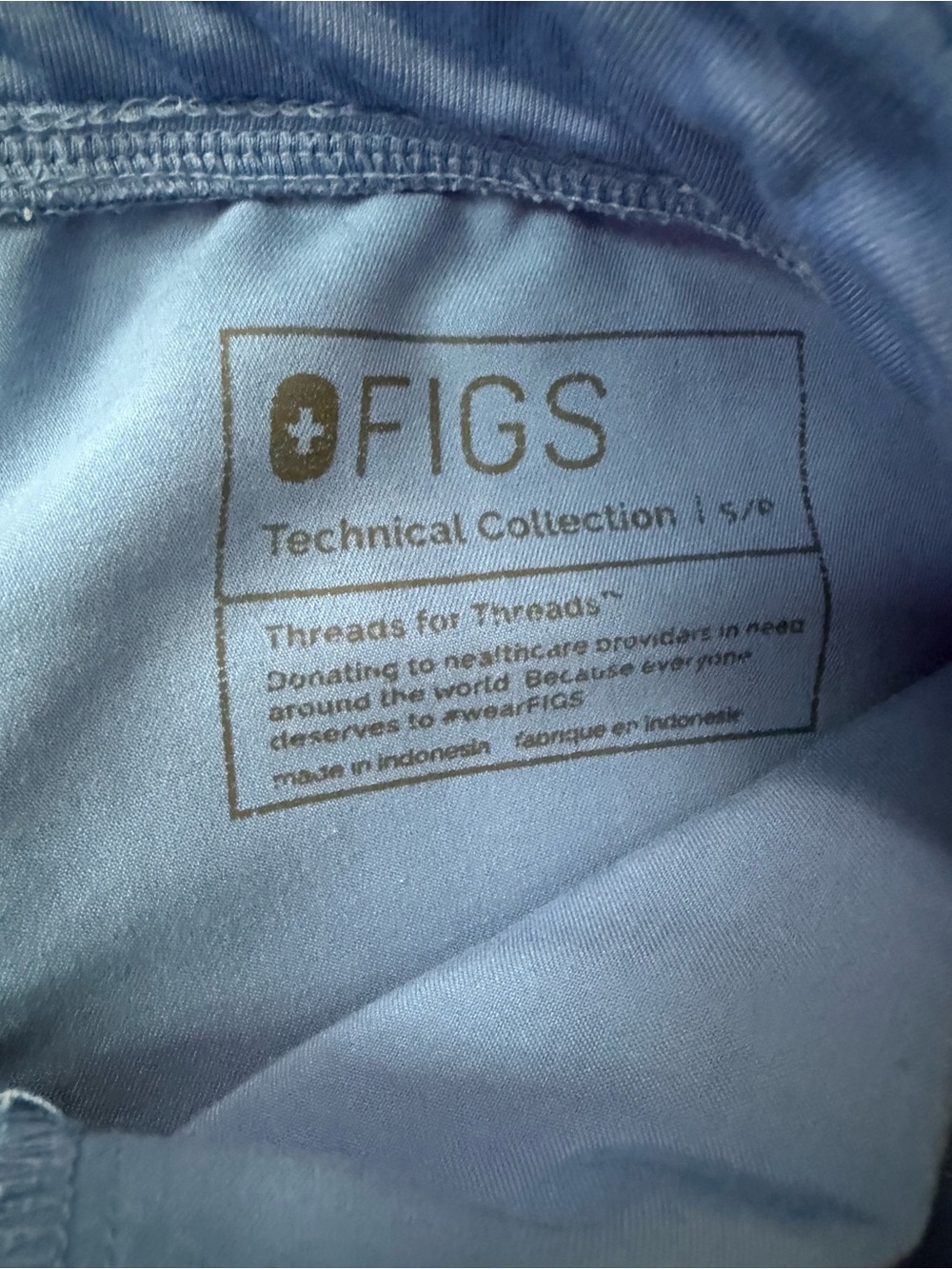 Figs Zamora Scrub Joggers in Ceil Blue - Picture 5 of 6